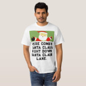 Bowlen met Kerstmis T-shirt (Voorkant volledig)