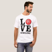 Bowlen met liefde t-shirt (Voorkant volledig)