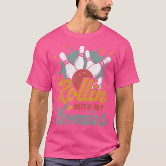 Bowlen Met Mijn Maten T-shirt (Voorkant)