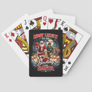 Bowlen met Sinterklaas Pokerkaarten