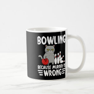 Bowlen Omdat Moord Verkeerd Is Grappige Kat 1 Koffiemok