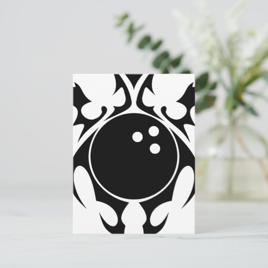 bowlen. stam. briefkaart (Staand voorkant)