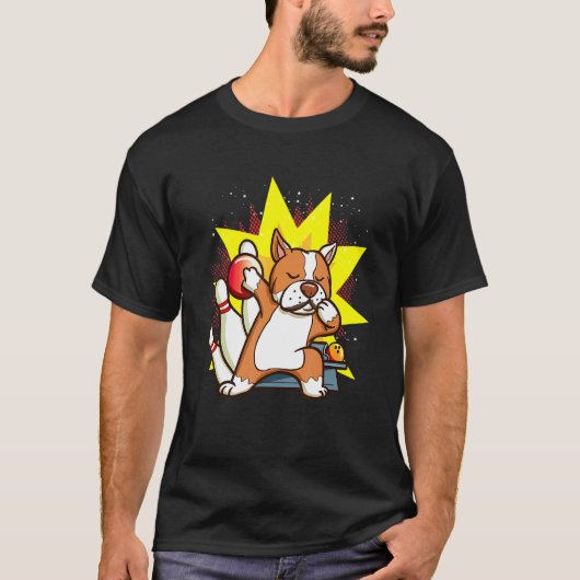 Bowlen Voor Kinderen Dabbing Pitbull Bowler T-shirt (Voorkant)