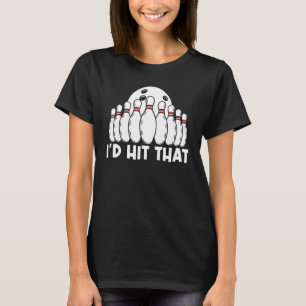 Bowlen voor mannen Vrouwen Bowling Game Bowler Spe T-shirt