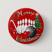 BOWLER/BOWLERRY CHRISTMAS RONDE BUTTON 5,7 CM (Voorkant)