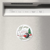 BOWLER/BOWLING MERRY CHRISTMAS MAGNEET (Insitu (Vaatwasser))