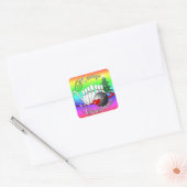 BOWLER/BOWLING MERRY CHRISTMAS VIERKANTE STICKER (Envelop)