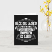 Bowler Bowling vrouw Shirt Kaart (Gele Bloem)
