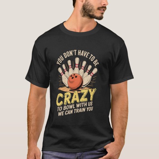 Bowler bowlingteam bowlsport Grappig Bowling T-shirt (Voorkant)