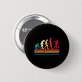 Bowler Evolution Retro Bowling Team Mannen Vrouwen Ronde Button 5,7 Cm (Voorkant /achterkant)