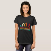 Bowler Evolution Retro Bowling Team Mannen Vrouwen T-shirt (Voorkant volledig)