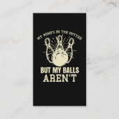 Bowler Humor Witty Bowling Quote Visitekaartje (Voorkant)