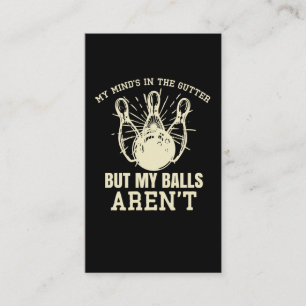 Bowler Humor Witty Bowling Quote Visitekaartje