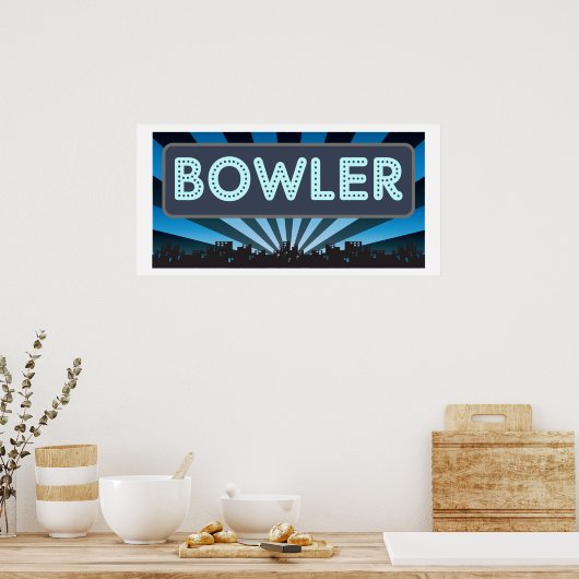 Bowler Marquee Poster (Keuken)