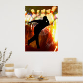 Bowler met Strike Explosion Poster (Keuken)