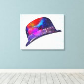 Bowler pet canvas afdruk (Insitu (Houten vloer))