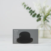 Bowler pet visitekaartje (Staand voorkant)