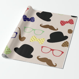 Bowler Petten buizen bril voor hem Cadeaupapier