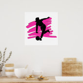bowler silhouet poster (Keuken)