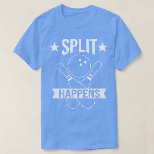 Bowler Sports Bowling Player Split is Bowling T-shirt (Design voorkant)