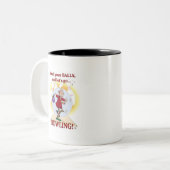 Bowler Tweekleurige Koffiemok (Voorkant links)