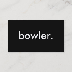 bowler. visitekaartje