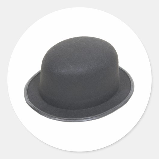 BowlerHat080909 Ronde Sticker (Voorkant)