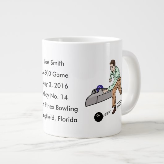 Bowlers 300 game grote koffiekop (Voorkant rechts)