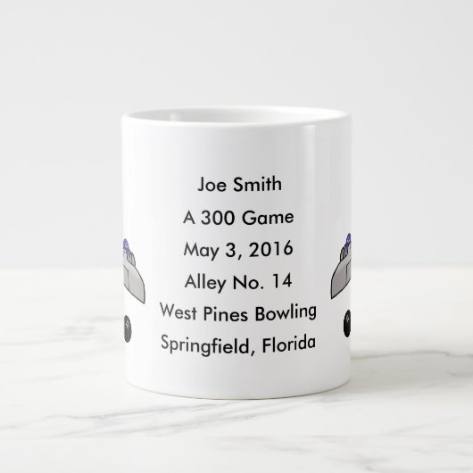 Bowlers 300 game grote koffiekop (Voorkant)