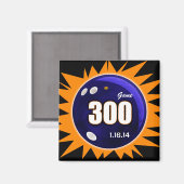 Bowler's 300 perfecte game, Bowling Ball Design, Magneet (Voorkant / Achterkant)