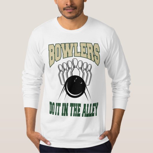Bowlers doen het in de Alley T-shirt (Voorkant)