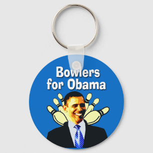 Bowlers voor de politieke Sleutelhanger Obama