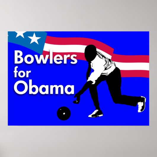Bowlers voor het Obama-Poster Poster (Voorkant)