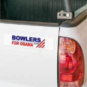 Bowlers voor Obama Bumpersticker (Op Truck)