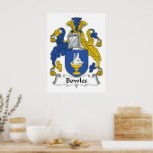 Bowles Family Crest Poster (Keuken)