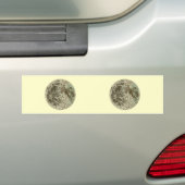 Bowles' Selenography of a Map of the Moon - 1780 Bumpersticker (Op auto)