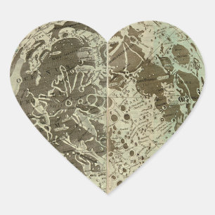 Bowles' Selenography of a Map of the Moon - 1780 Hart Sticker