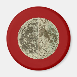 Bowles' Selenography of a Map of the Moon - 1780 Magneet