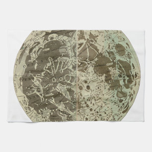 Bowles' Selenography of a Map of the Moon - 1780 Theedoek