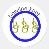 Bowlineknoop Ronde Sticker (Voorkant)