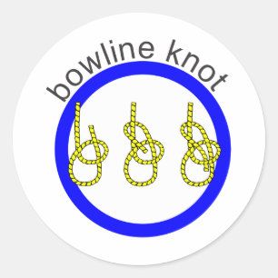 Bowlineknoop Ronde Sticker