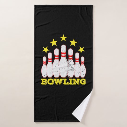 Bowling "10 Pins" Badhanddoek (Badhanddoek)