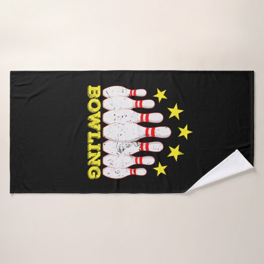 Bowling "10 Pins" Badhanddoek (Badhanddoek)