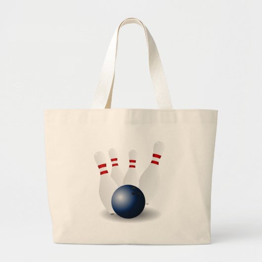 bowling-155946 bowling skittles ninepins tenpins p grote tote bag (Voorkant)