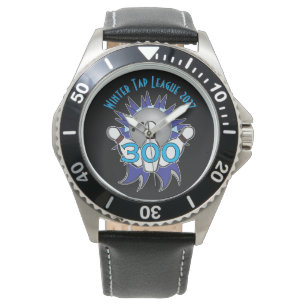 Bowling 300 Bowler Award Horloge