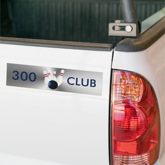 Bowling 300 Club Bumpersticker (Op Truck)