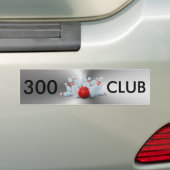 Bowling 300 Club Bumpersticker (Op auto)