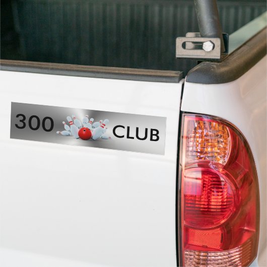 Bowling 300 Club Bumpersticker (Op Truck)