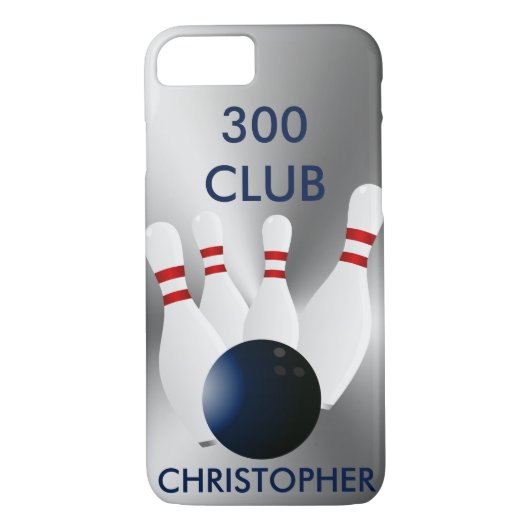 Bowling 300 Club Gepersonaliseerd Case-Mate iPhone Case (Achterkant)