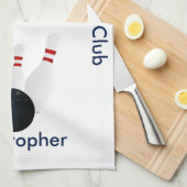 Bowling 300 Club Gepersonaliseerd Theedoek (Quarter Fold)